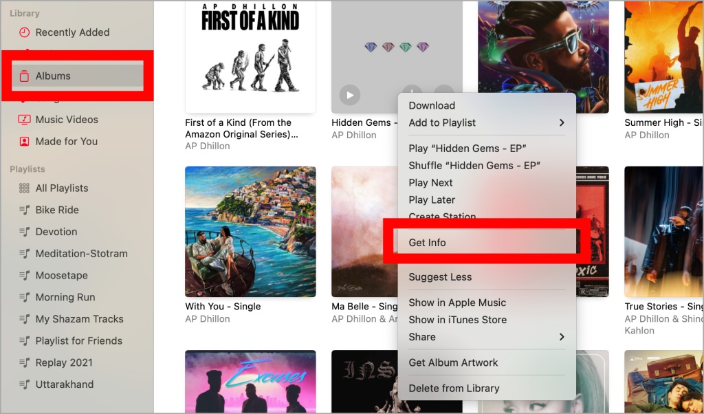 Cambiar la portada del álbum de Apple Music