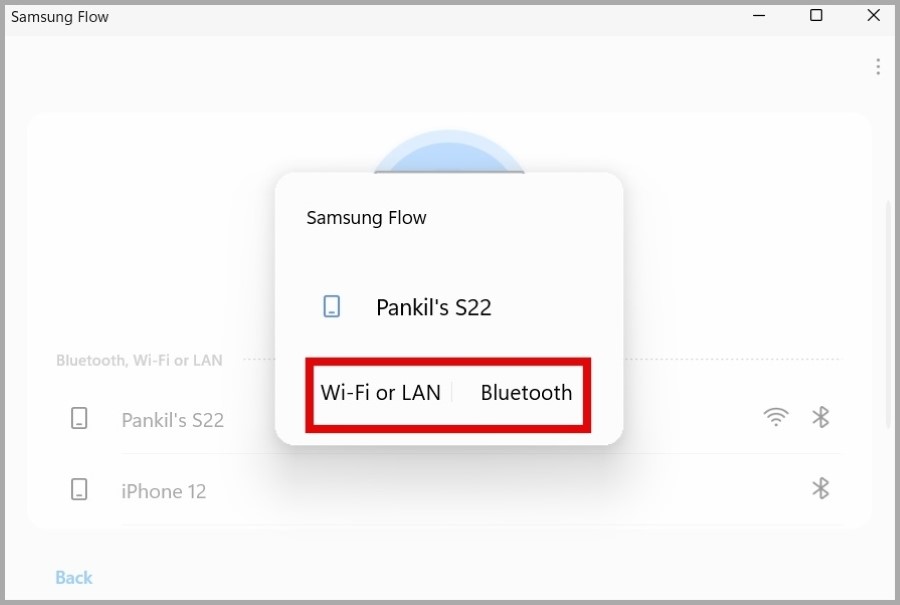 Conecte su teléfono con la aplicación Samsung Flow en Windows