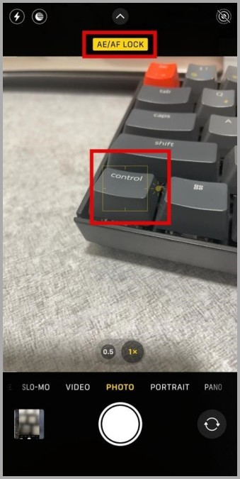 Deshabilitar el bloqueo AE o AF en iPhone