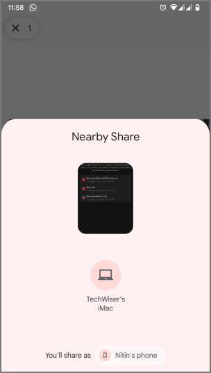 Android Detecting Mac en la participación cercana