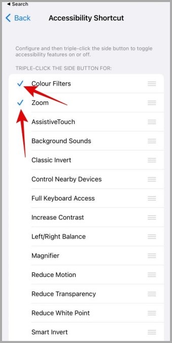 Desactive los atajos de accesibilidad en iPhone