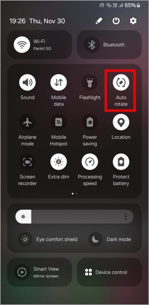 Habilitar Rotar automático en Android
