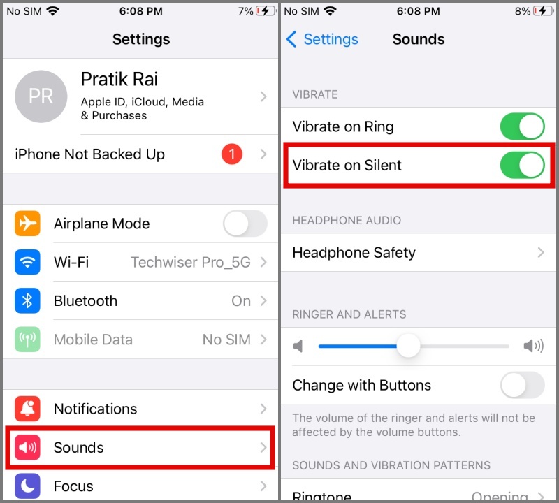 Cómo hacer que el iPhone vibre en modo silencioso (iOS 15)