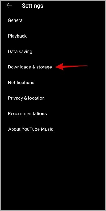 Descargas en la aplicación de música de YouTube
