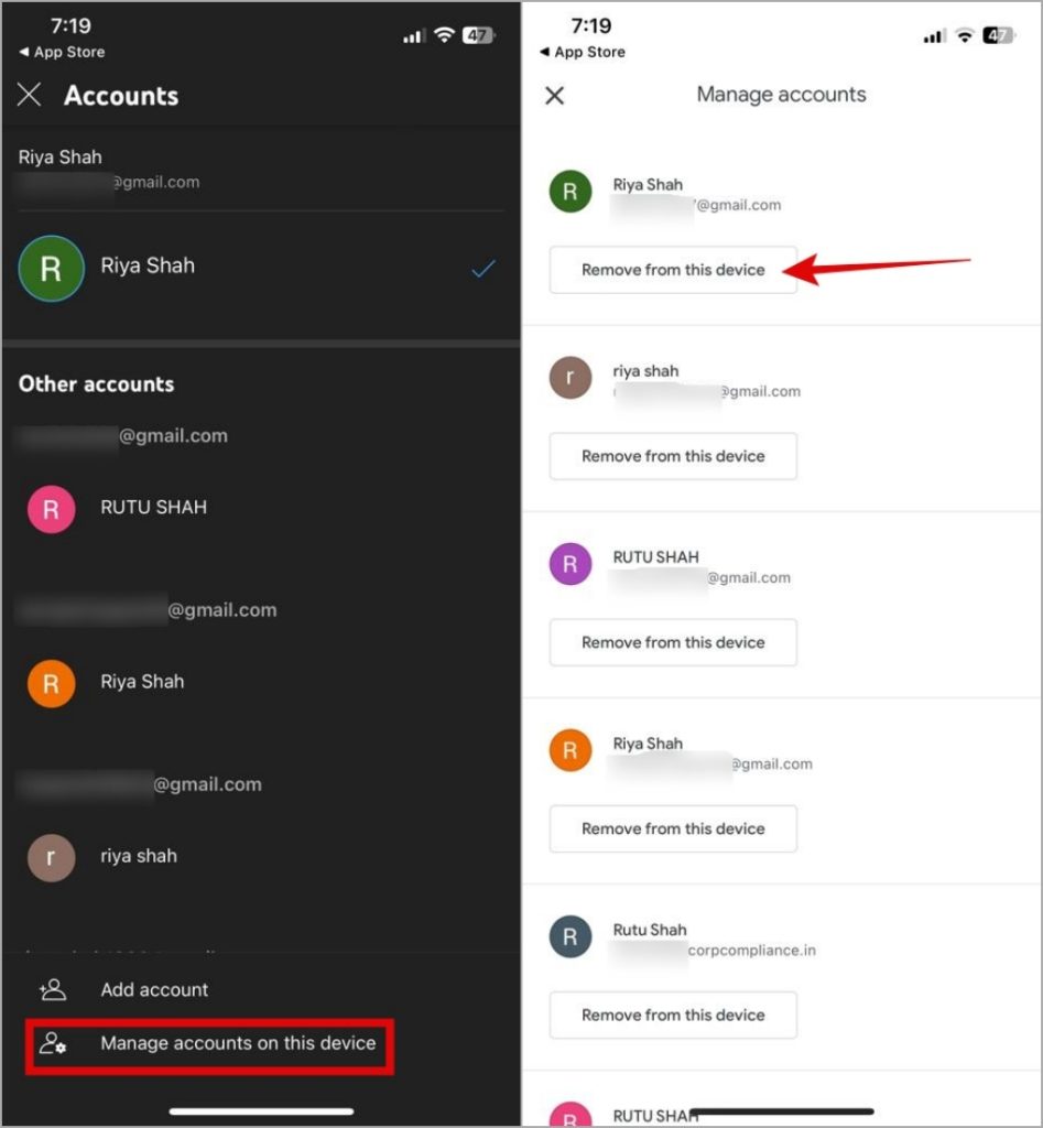 Firme en la aplicación de música de YouTube en iPhone