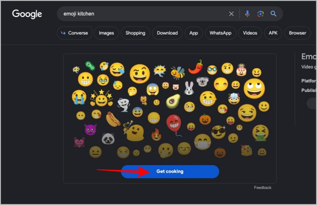 Cocina emoji en la web