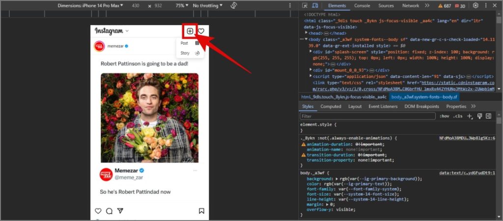 Subir en alta calidad en Instagram desde PC
