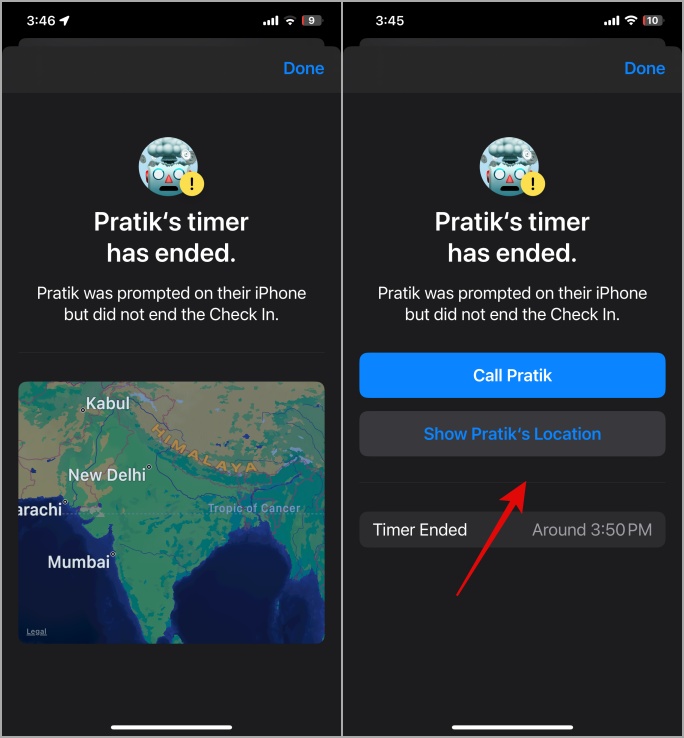 ¿Qué sucede cuando termina el temporizador de check in en?