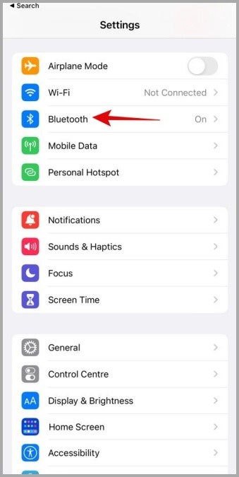 Bluetooth en iPhone