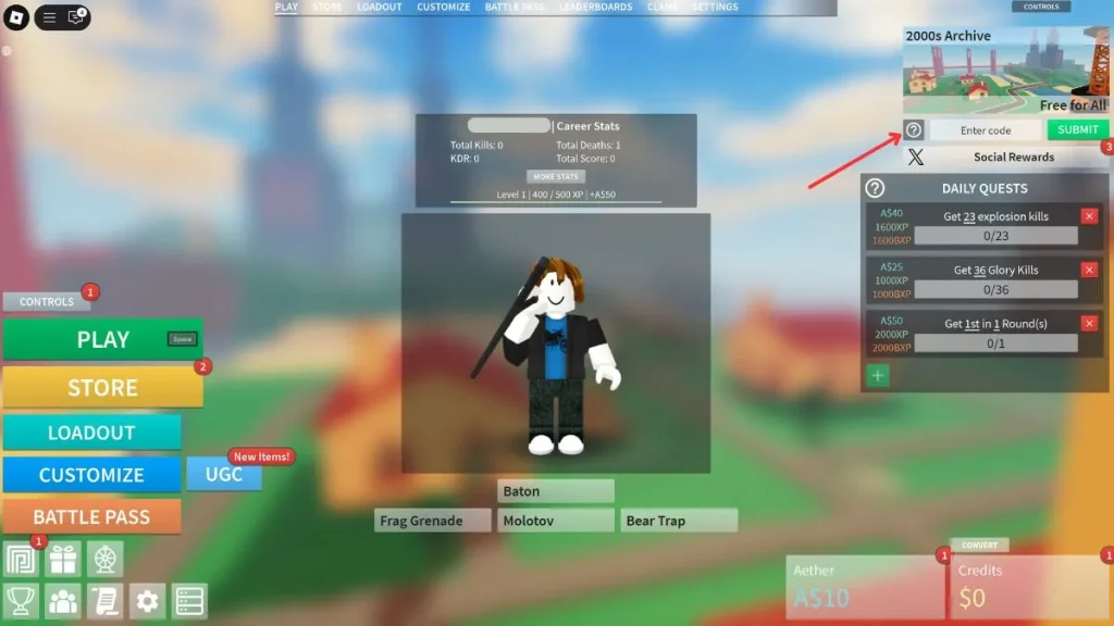 redimir los códigos de guerreros de combate de Roblox