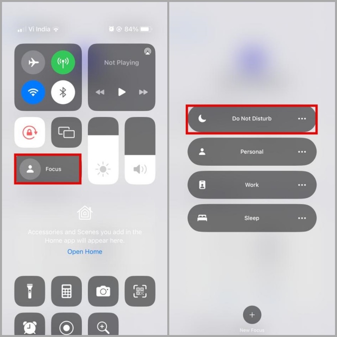 Habilitar no molestar en iPhone