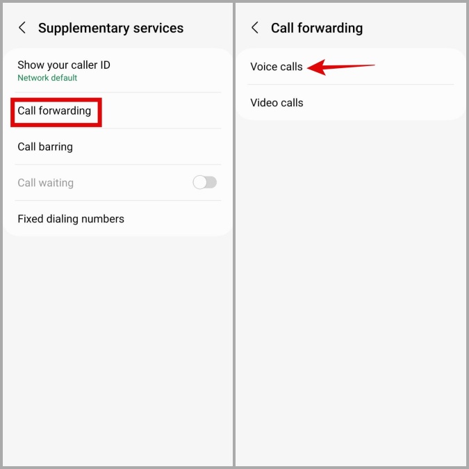 Reenvío de llamadas en Android