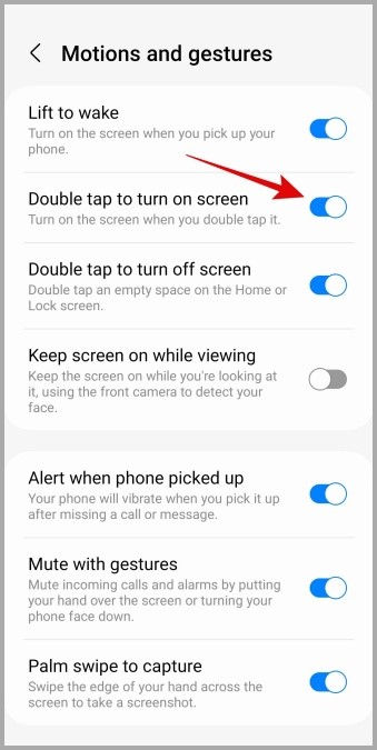 Desactivar doble toque para despertar en Android