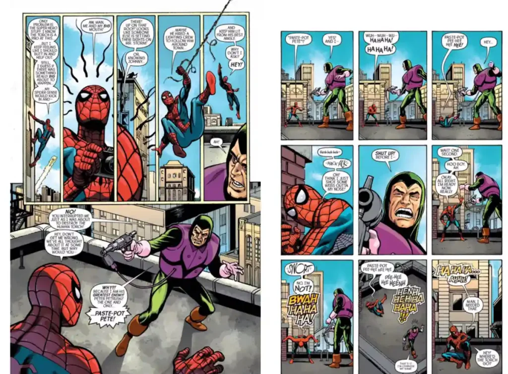 Spider-Man burlando la olla de pasta Pete