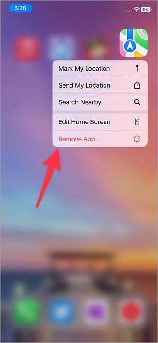 Eliminar mapas del iPhone