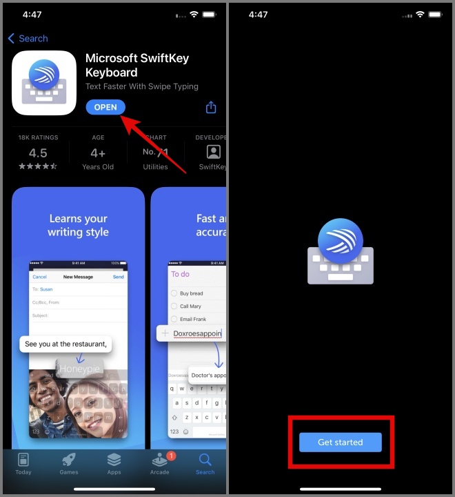 Microsoft Swiftkey en iPhone