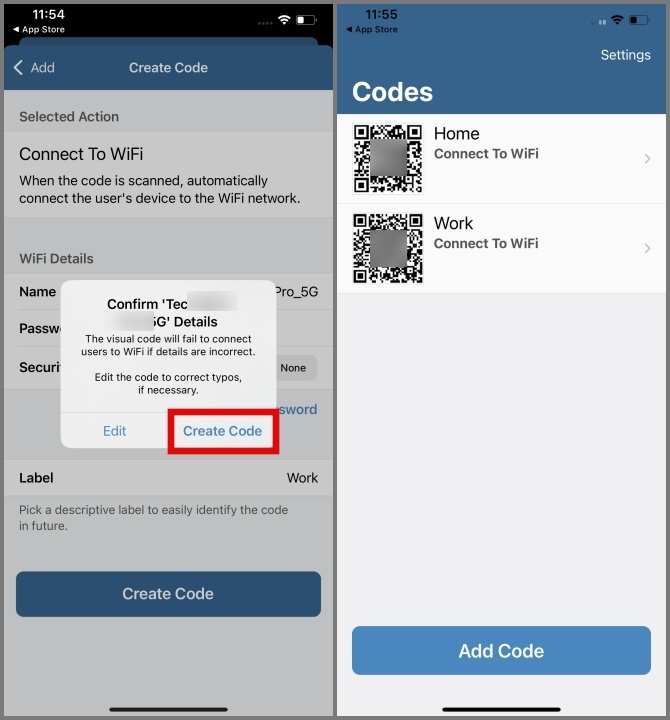 Generar código QR en códigos visuales