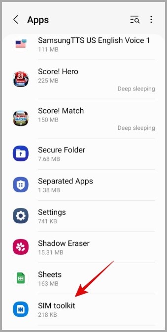 SIM Toolkit en el teléfono Samsung Galaxy
