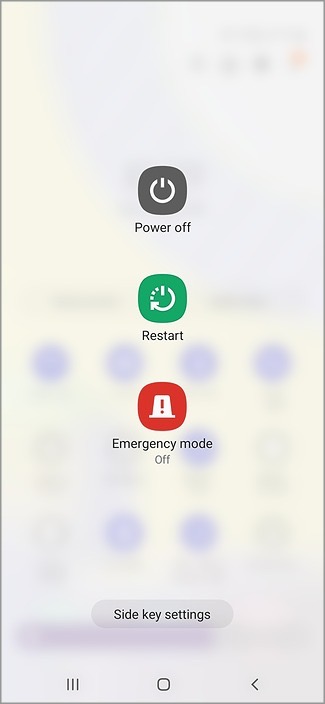 reiniciar en el teléfono Samsung