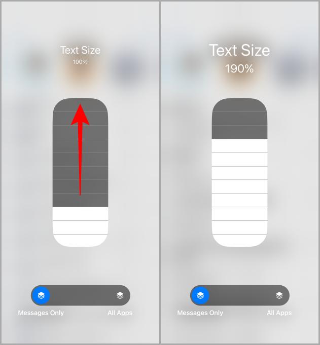 Aumentar el tamaño del texto de una aplicación en iPhone