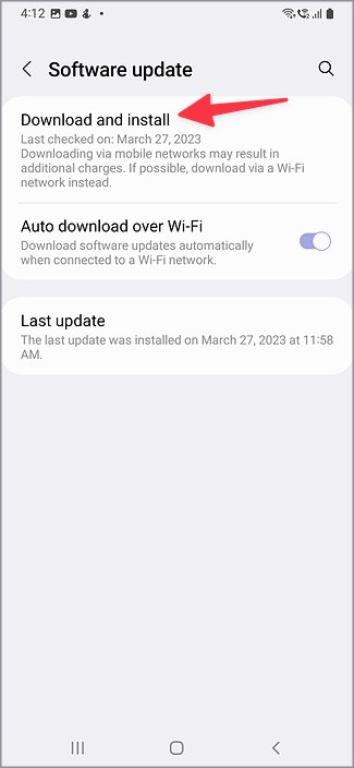 Descargar una actualización de UI