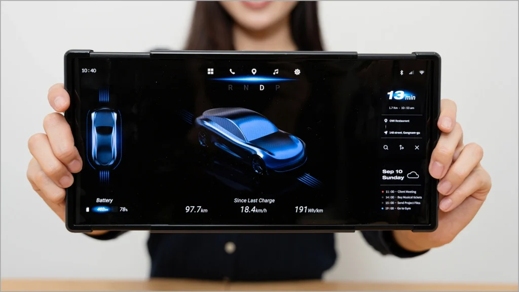 Pantalla OLED de Duet flexible Samsung Slidable para tabletas
