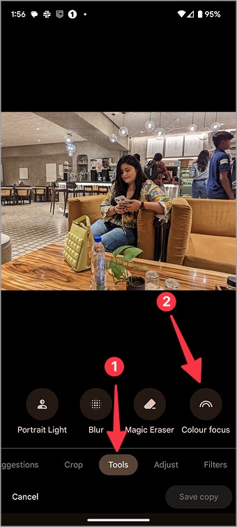 Color Focus en Google Photos