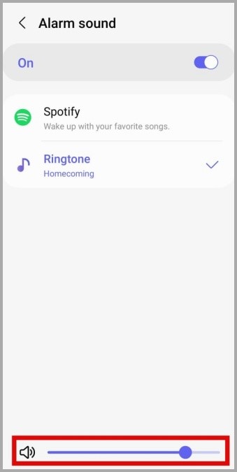 Cambie el volumen de alarma en el teléfono Samsung