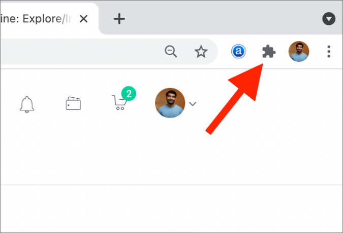 Seleccione Extensión en Chrome