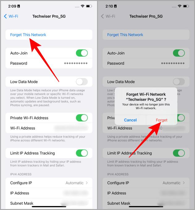 Olvídate de configuración de wifi iOS