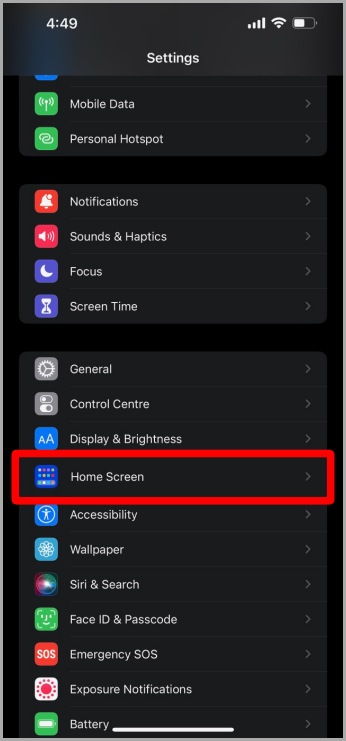 Configuración iPhone