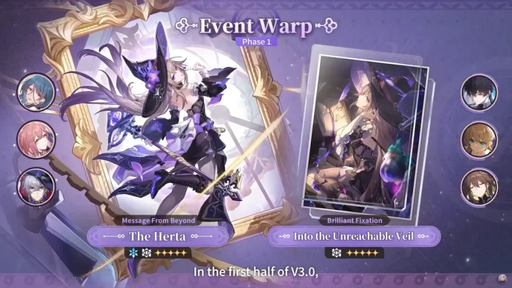 El Herta en la Fase 1 Event Warp Honkai Star Rail 3.0