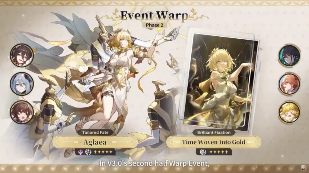Aglaea en la fase 2 Event Warp Honkai Star Rail 3.0