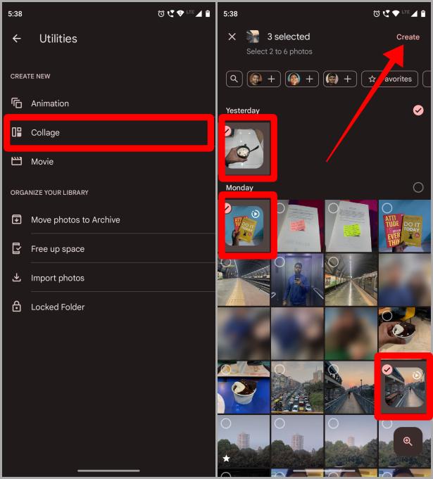 Utilidades Google Photos en Android