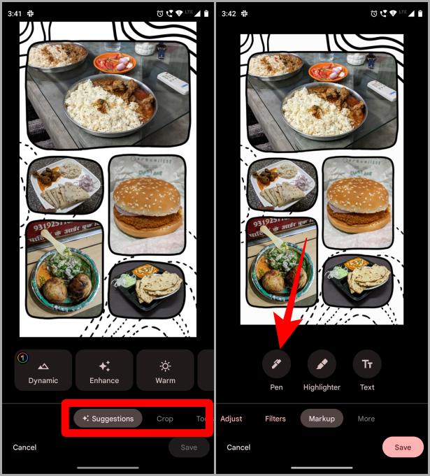 Editor de fotos en Google Photos en Android