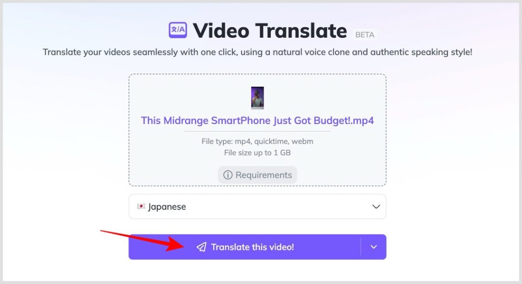 Traducir el video en Heygen