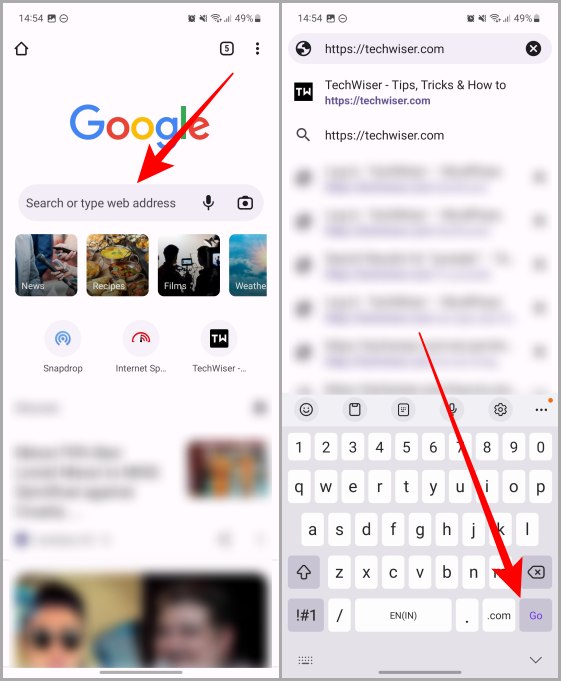 Chrome en Android