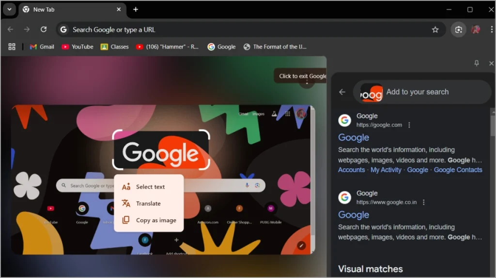 Buscar con Google Lens en Chrome