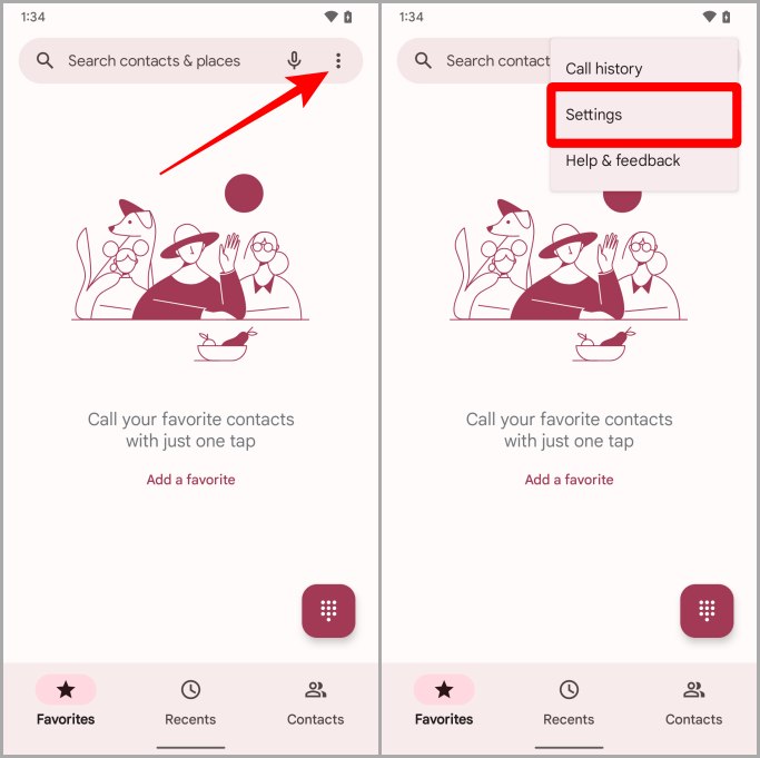 Flip a Shhh Configuración del teléfono Pixel Android