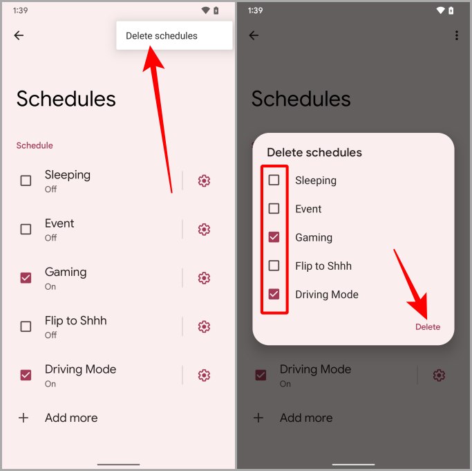 Eliminar los juegos/conducción no molestar horarios Pixel Android