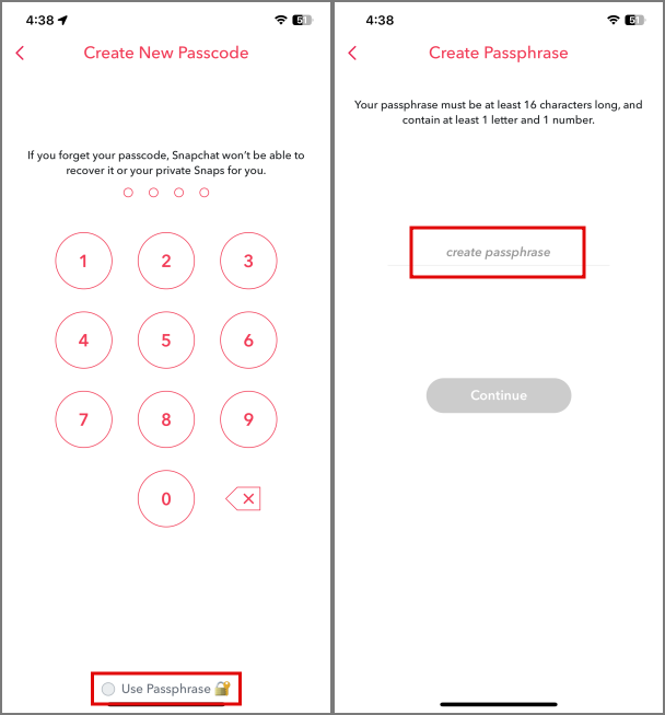 Creando un código de acceso para parafraseo para mis ojos solo en Snapchat