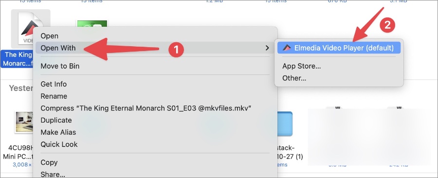 Ejecutar el archivo MKV en Mac