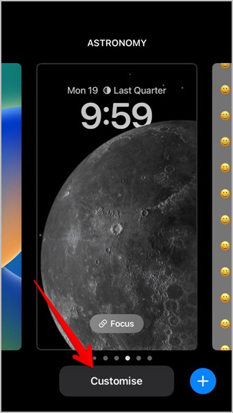 Panel de notificación de iPhone