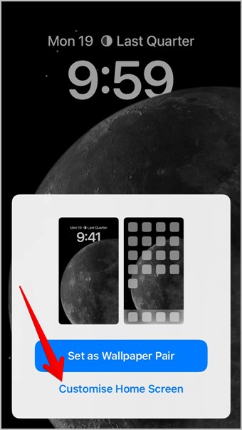Pantalla de bloqueo de iPhone Personalizar la pantalla de inicio
