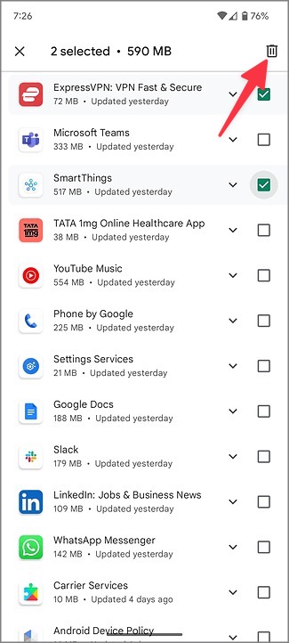 Desinstalar aplicaciones en Android