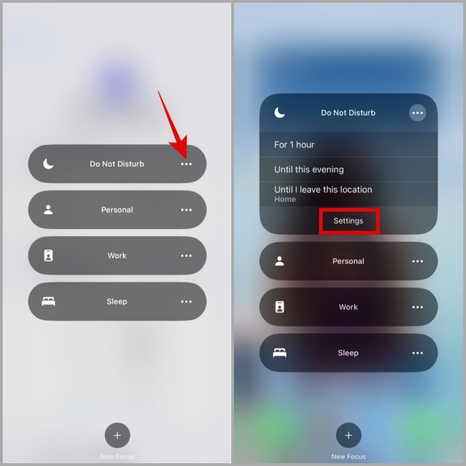 Configurar DND en iPhone