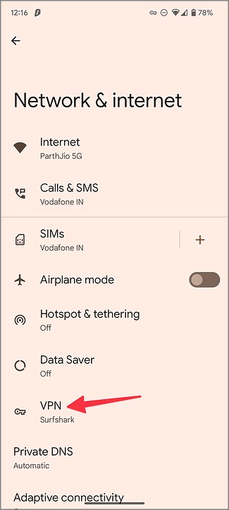 Abra VPN en Android