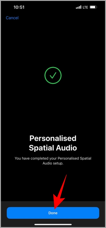 Audio personalizado configurado en iPhone