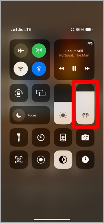 Control Center iPhone