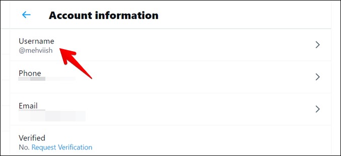 Cambio de nombre de usuario de Twitter